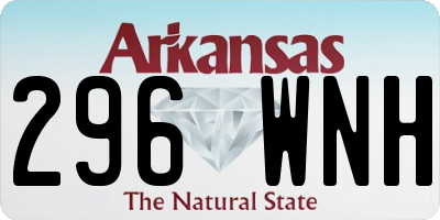 AR license plate 296WNH