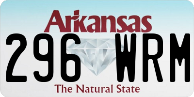 AR license plate 296WRM