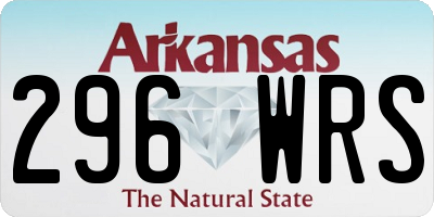 AR license plate 296WRS