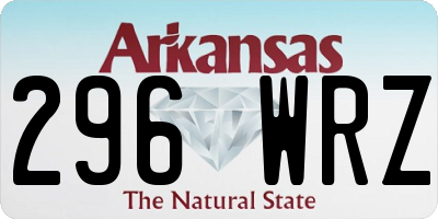 AR license plate 296WRZ