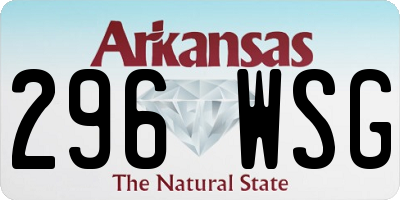 AR license plate 296WSG