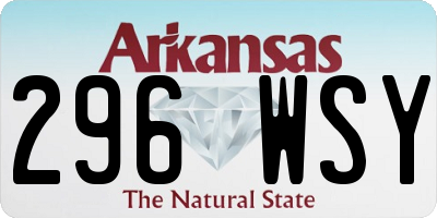 AR license plate 296WSY