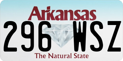 AR license plate 296WSZ