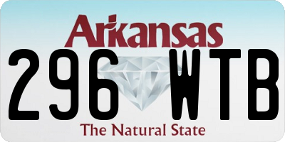 AR license plate 296WTB