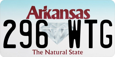 AR license plate 296WTG
