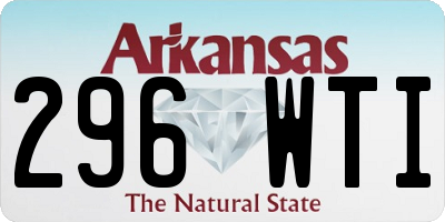 AR license plate 296WTI