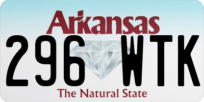 AR license plate 296WTK