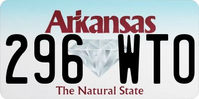 AR license plate 296WTO