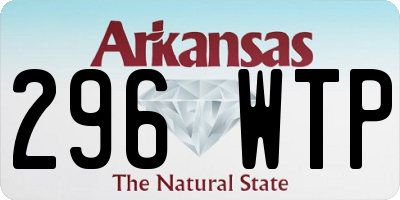 AR license plate 296WTP