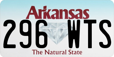 AR license plate 296WTS