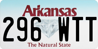 AR license plate 296WTT