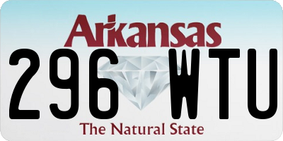 AR license plate 296WTU