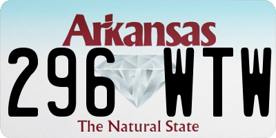 AR license plate 296WTW