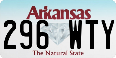 AR license plate 296WTY