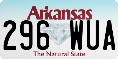 AR license plate 296WUA