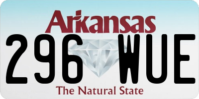 AR license plate 296WUE