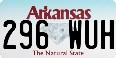 AR license plate 296WUH