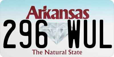 AR license plate 296WUL