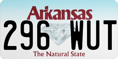 AR license plate 296WUT