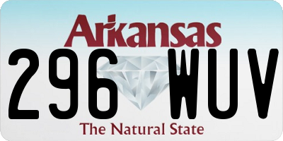 AR license plate 296WUV