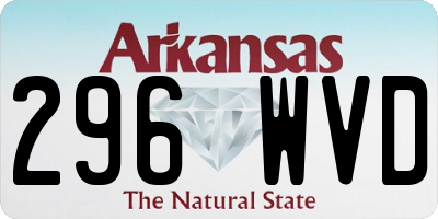 AR license plate 296WVD