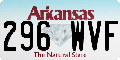 AR license plate 296WVF