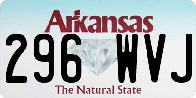 AR license plate 296WVJ