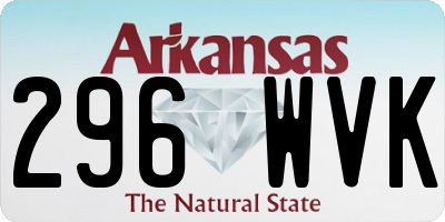AR license plate 296WVK