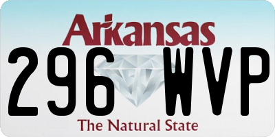 AR license plate 296WVP