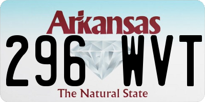 AR license plate 296WVT