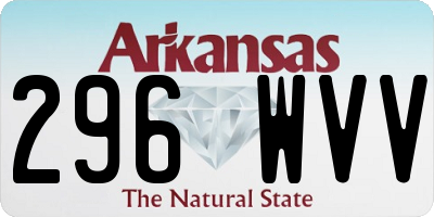 AR license plate 296WVV