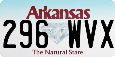 AR license plate 296WVX