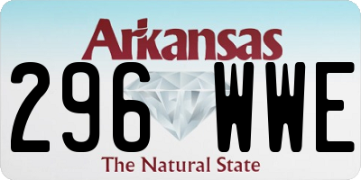 AR license plate 296WWE