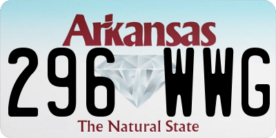 AR license plate 296WWG