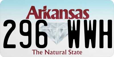 AR license plate 296WWH