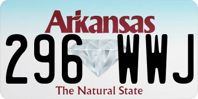 AR license plate 296WWJ