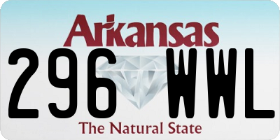 AR license plate 296WWL