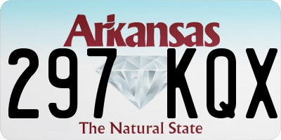 AR license plate 297KQX