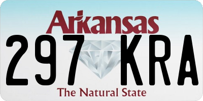 AR license plate 297KRA