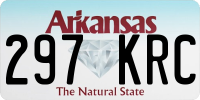 AR license plate 297KRC