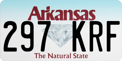 AR license plate 297KRF