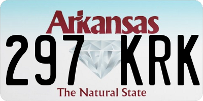 AR license plate 297KRK