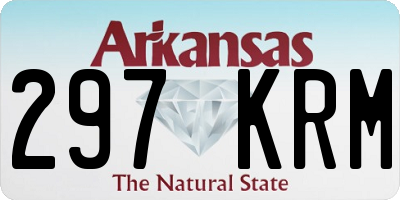 AR license plate 297KRM