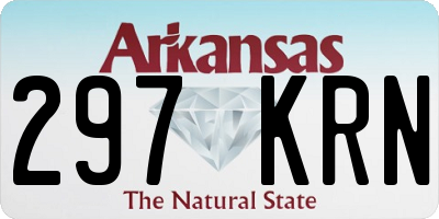 AR license plate 297KRN