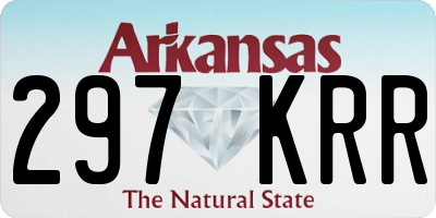 AR license plate 297KRR