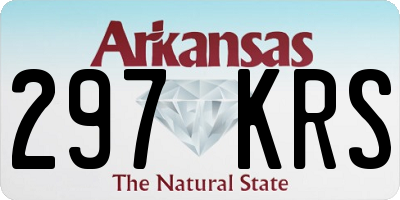 AR license plate 297KRS