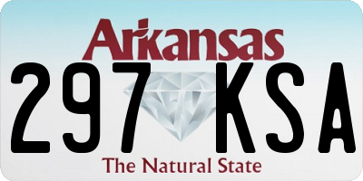 AR license plate 297KSA