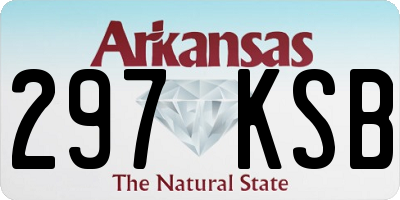 AR license plate 297KSB