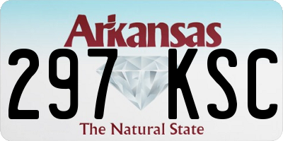 AR license plate 297KSC