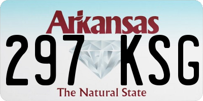AR license plate 297KSG